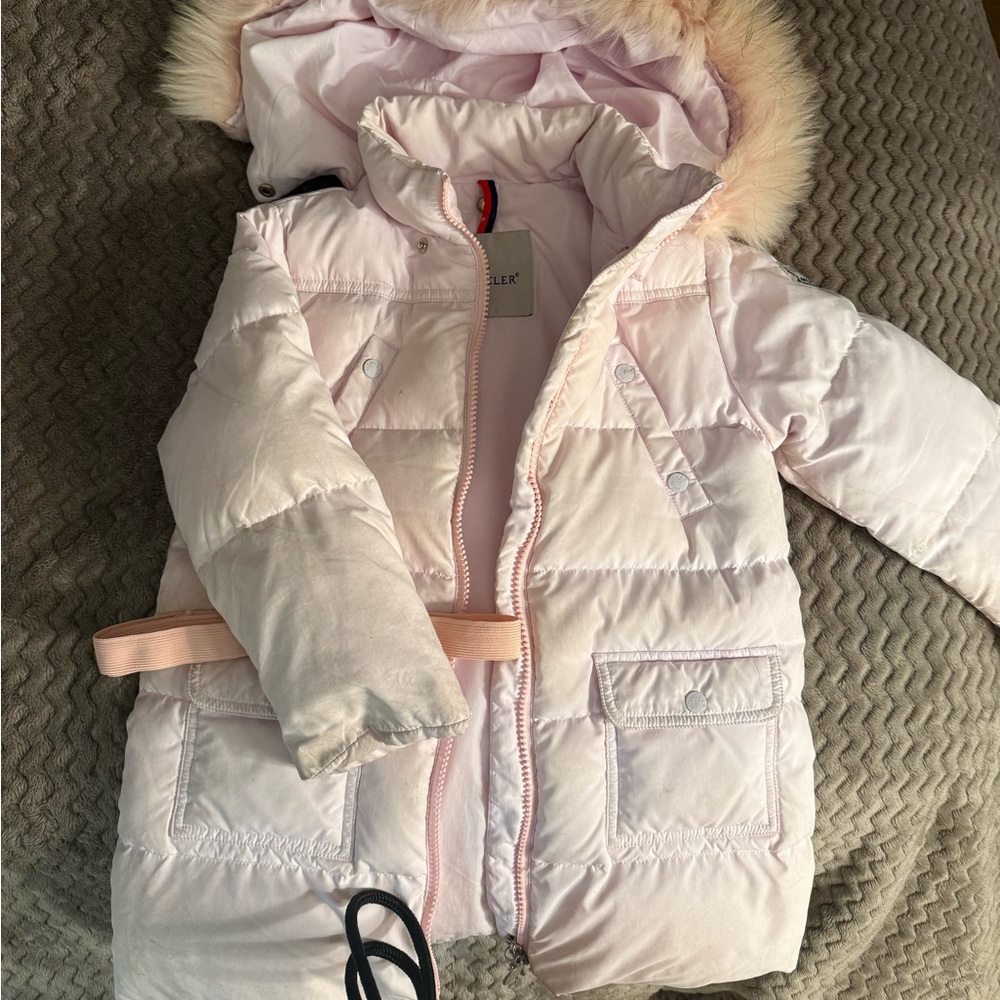 Moncler Pink Kids Puffer Jacket